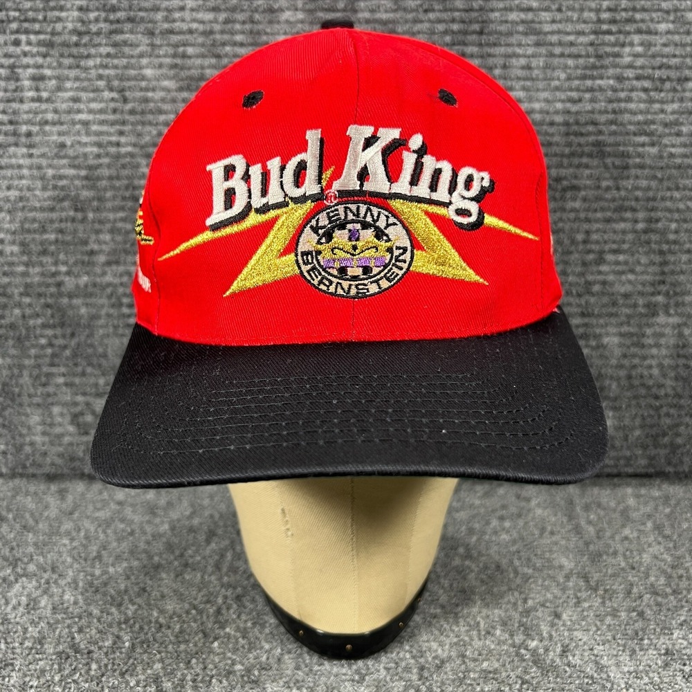 Bud King Kenny Berenstein Cap Hat Top Fuel Tour Vintage Snap Back Red Black